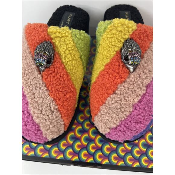 Kurt Geiger Platform Rainbow House Slipper Women’s 8.5 With Box - Picture 8 of 10
